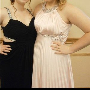 Baby pink prom dress from David’s bridal
